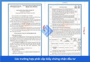 Các trường hợp phải cấp Giấy chứng nhận đầu tư. Thủ tục cấp giấy chứng nhận đăng ký đầu tư