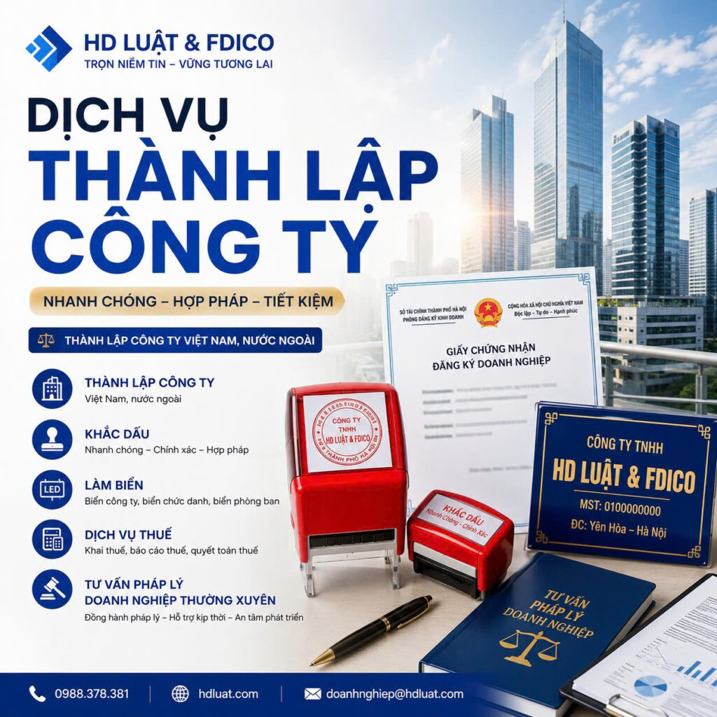dịch vụ thành lập công ty 100% vốn việt nam